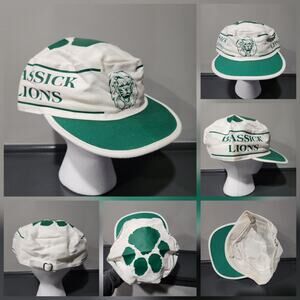 VTG Bassick Lions Bridgeport Connecticut CT Painters Hat Cap Strapback OSFM